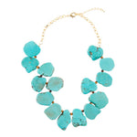 Turquoise Magnesite Slab Necklace - Barse Jewelry
