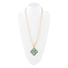 Turquoise Maltese Cross Pendant - Barse Jewelry