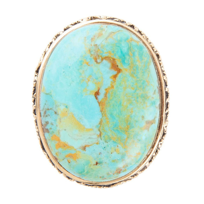 Turquoise Platter Statement Ring - Barse Jewelry