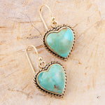 Turquoise Rope My Heart Earring - Barse Jewelry
