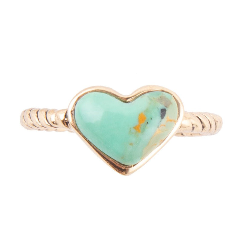 Turquoise Rope My Heart Ring - Barse Jewelry