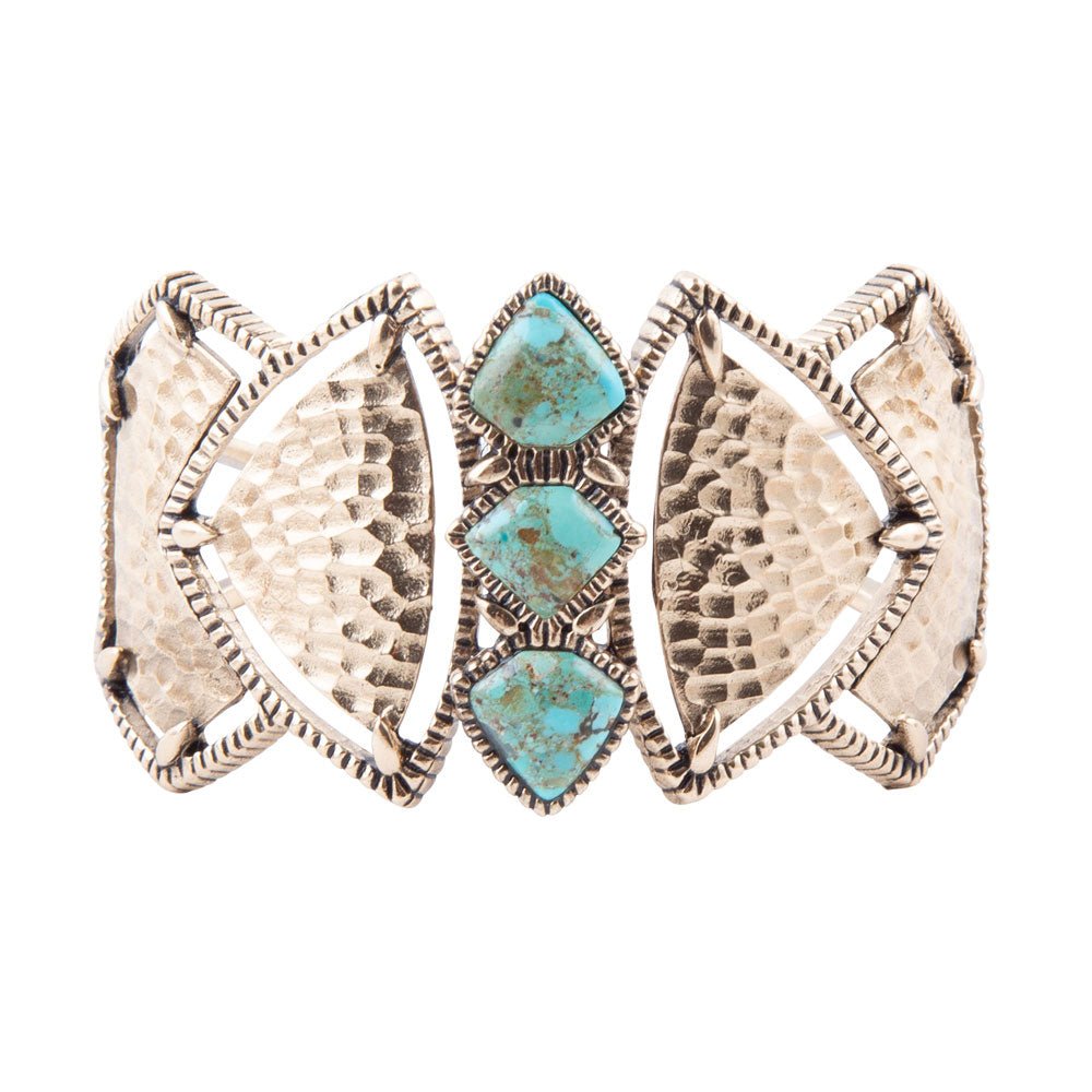 Turquoise Shield Cuff Bracelet - Barse Jewelry