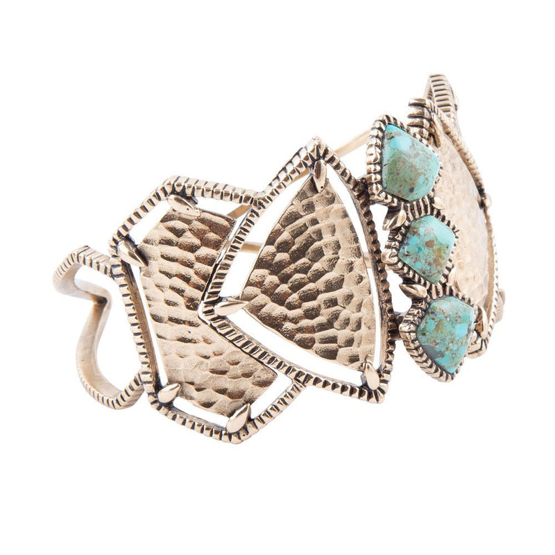 Turquoise Shield Cuff Bracelet - Barse Jewelry