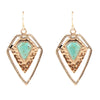 Turquoise Shield Earrings - Barse Jewelry