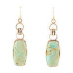 Turquoise Slab Lake Earrings - Barse Jewelry