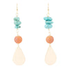 Turquoise Sol Charm Drop Earrings - Barse Jewelry