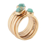 Turquoise Stacking Ring Set - Barse Jewelry