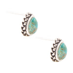 Turquoise Teardrop Post Earrings - Sterling Silver - Barse Jewelry