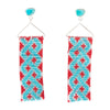 Turquoise Woven Seed Bead Earrings - Barse Jewelry
