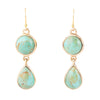 Two Turquoise Drop Earrings - Barse Jewelry