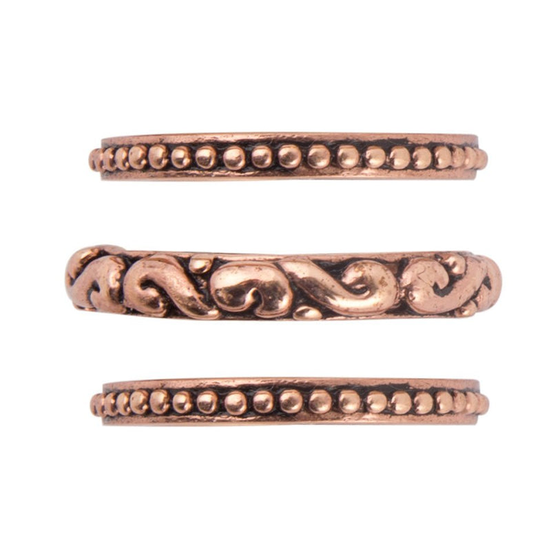 Understated Copper Stack Ring - Barse Jewelry