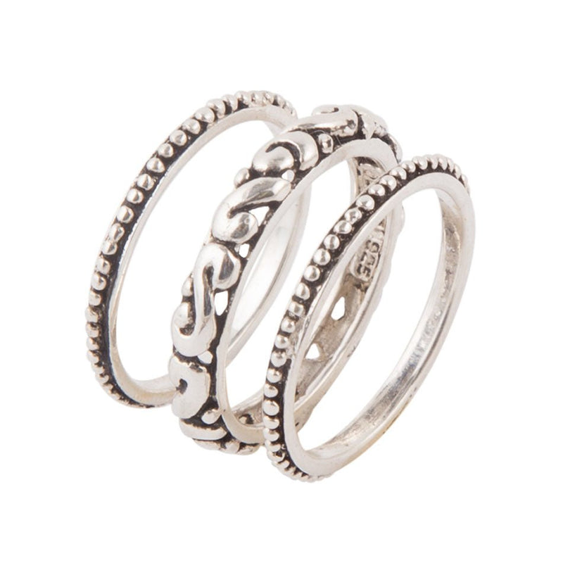 Understated Sterling Silver Stack Ring - Barse Jewelry