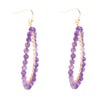 Victoria Amethyst Loop Earrings - Barse Jewelry