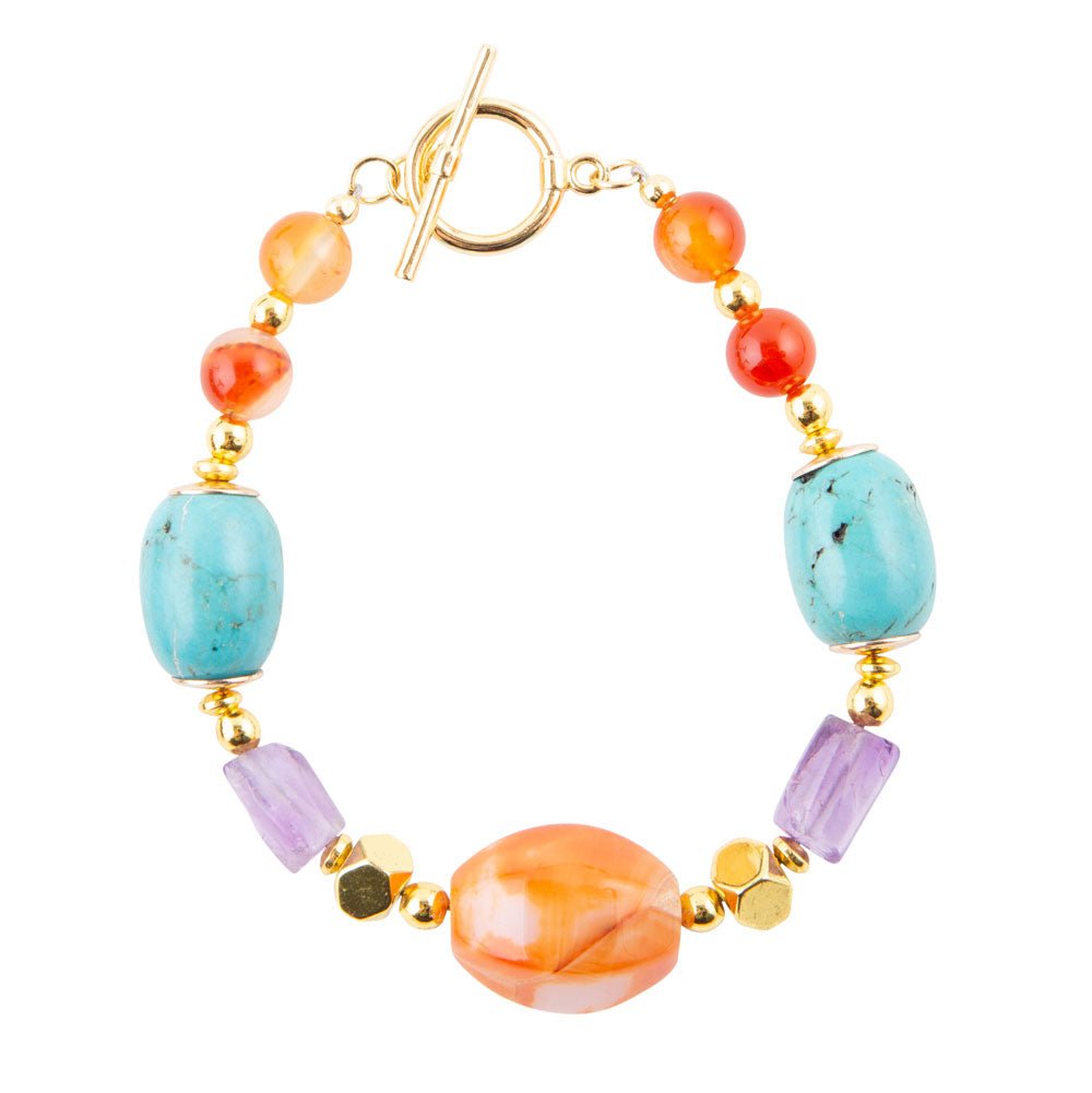Victoria Carnelian Multi-Stone Bracelet - Barse Jewelry