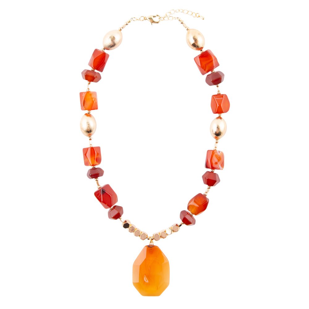 Victoria Carnelian Pendant Necklace - Barse Jewelry