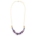 Viola Purple Quartz Long Necklace - Barse Jewelry