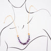 Viola Purple Quartz Long Necklace - Barse Jewelry