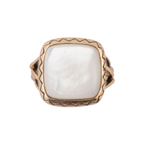 Wave of Mother of Pearl Ring - Barse Jewelry