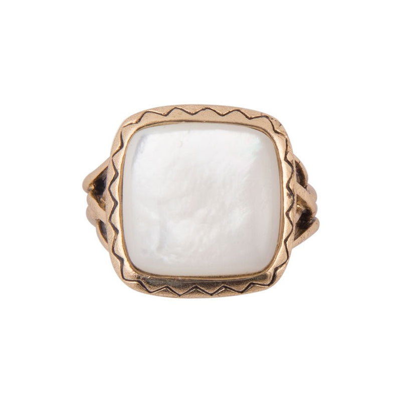 Wave of Mother of Pearl Ring - Barse Jewelry