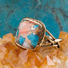 Wave of Turquoise Spiny Matrix Ring - Barse Jewelry