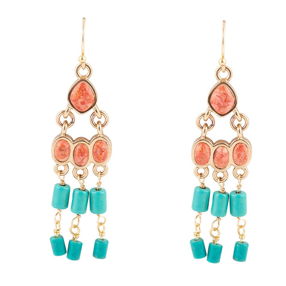 Western Skies Chandalier Earrings - Barse Jewelry