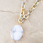 White Druzy Chunky Chain Necklace - Barse Jewelry