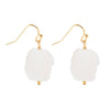 White Druzy Drop Earring - Barse Jewelry