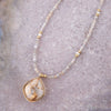 White Jade Matrix Necklace - Barse Jewelry