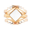 White Jasper Aztec Ring - Barse Jewelry