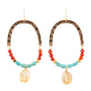 Windswept Turquoise Loop Earrings - Barse Jewelry