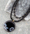Xavier Black Onyx Pendant Necklace - Barse Jewelry