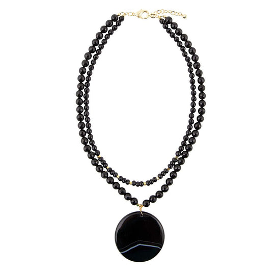 Xavier Black Onyx Pendant Necklace