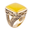 Yellow Agate Statement Ring - Barse Jewelry