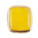 Yellow Agate Statement Ring - Barse Jewelry