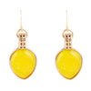 Yellow Chalcedony and Bronze Drop Earrings - Barse Jewelry