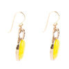 Yellow Chalcedony and Bronze Drop Earrings - Barse Jewelry