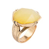 Yellow Chalcedony and Bronze Ring - Barse Jewelry