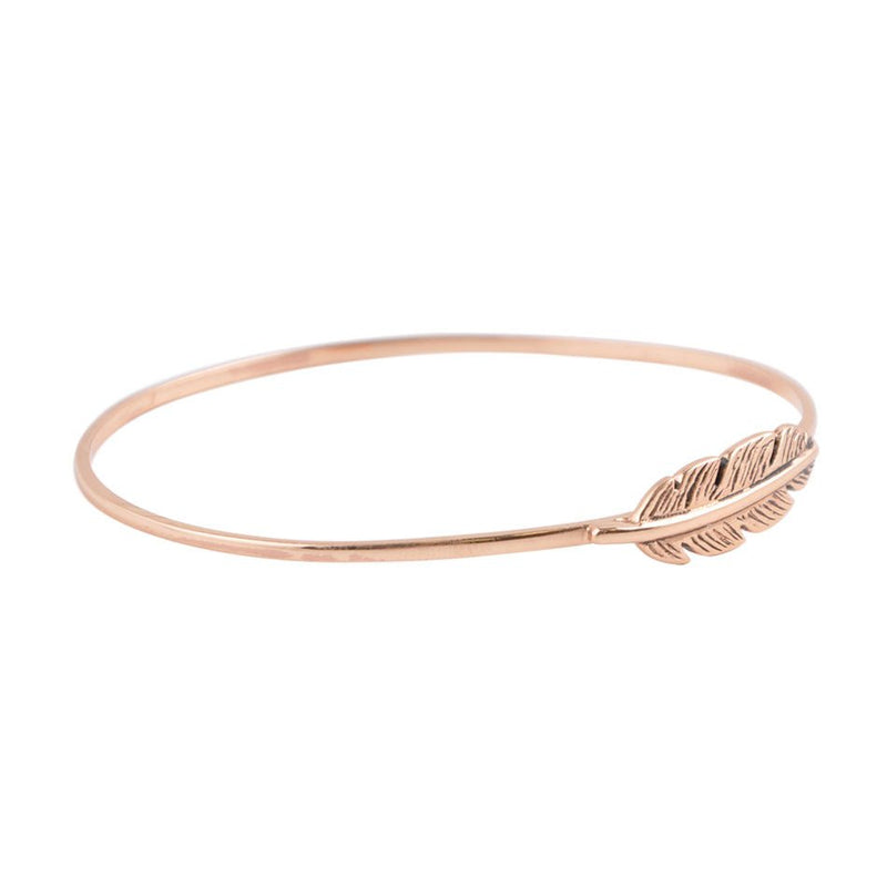 You Quill Me Bangle Bracelet - Copper - Barse Jewelry